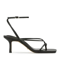 Avi Black Nappa Heels
