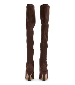 Fancy Choc Stretch Suede