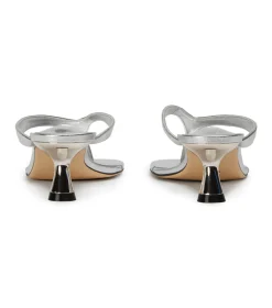 Krista Silver Nappa Metallic