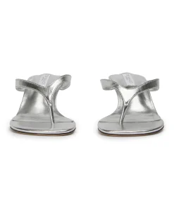 Krista Silver Nappa Metallic